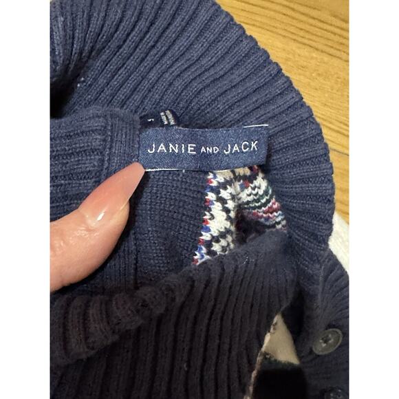 Janie And Jack The Holiday Train‎ Cardigan Sweater Toddler Boy’s Size 5 - Picture 3 of 11